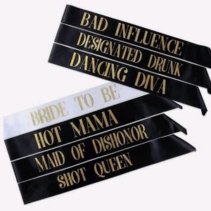 Bride and Bridesmaids Sashes